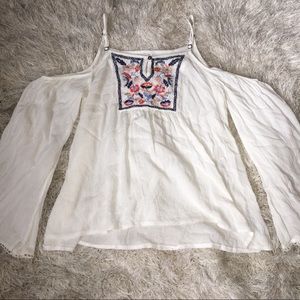 Cold shoulder Boho Blouse